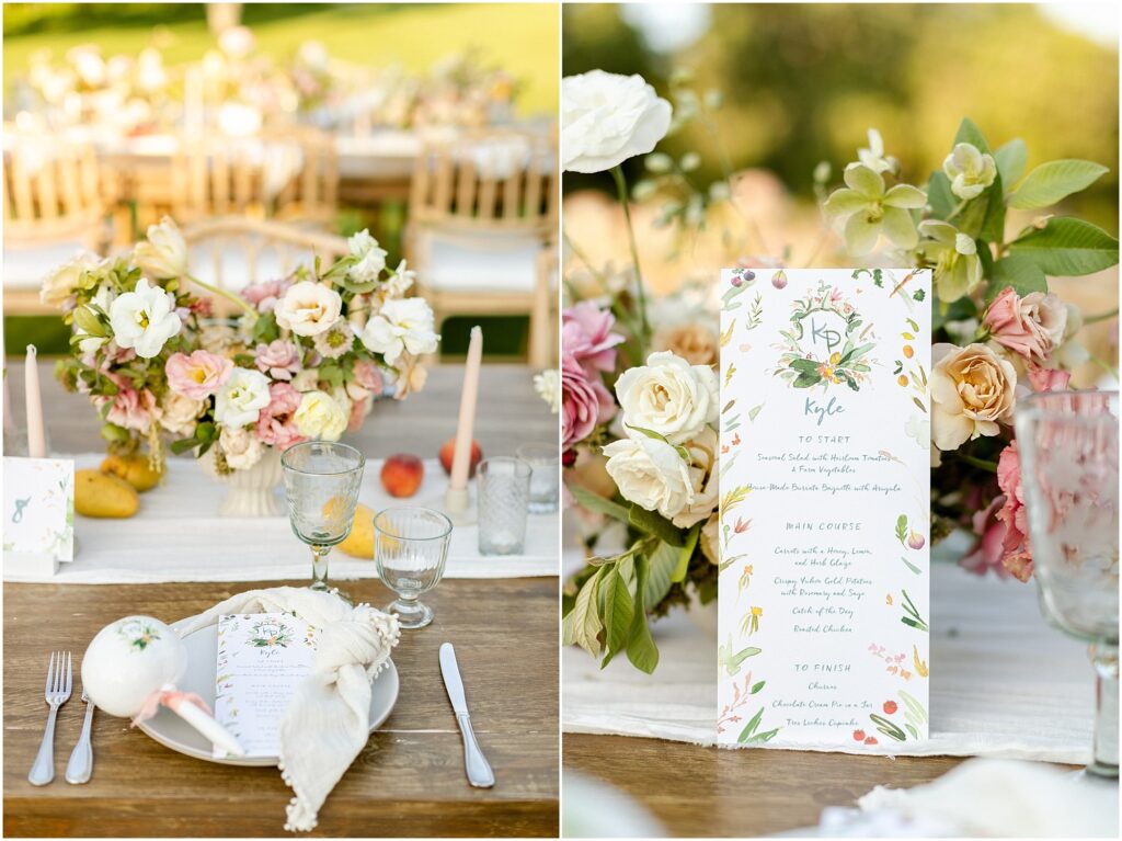 Flora Farms Wedding Table Decor